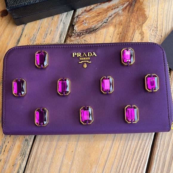Prada Satin Jewel Wallet - Picture 6 of 8